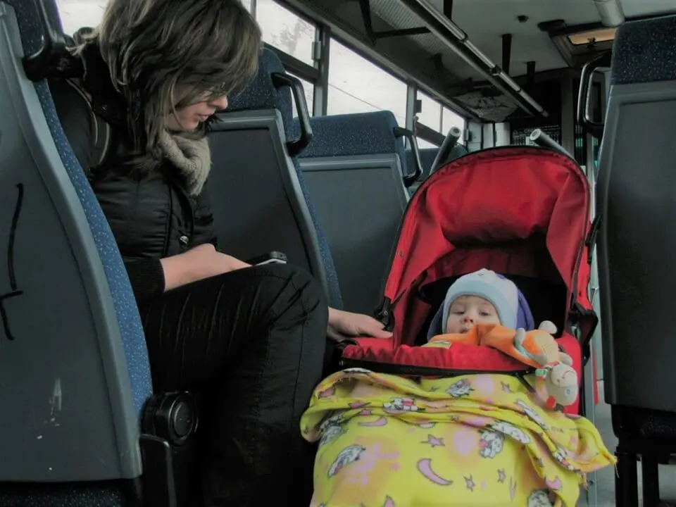 Viajar con bebé en bus