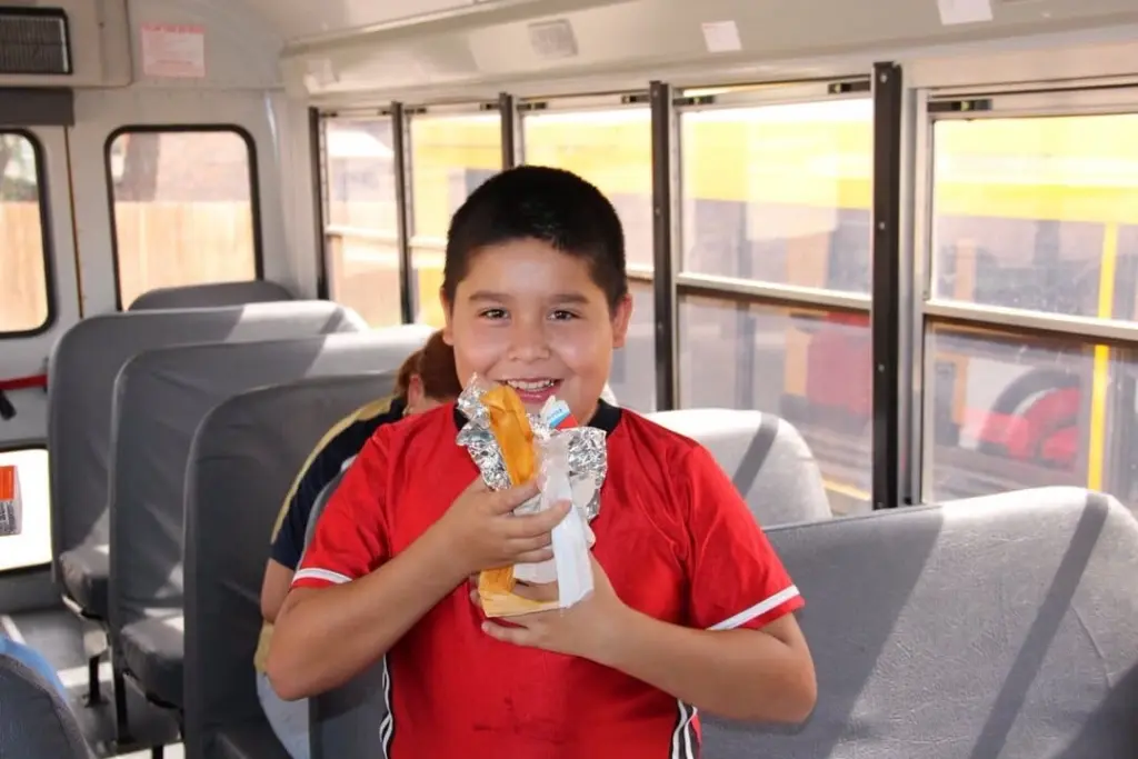 Alimentos permitidos en un autobús